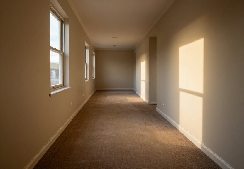 Restored living room in Gladesville after flood restoration